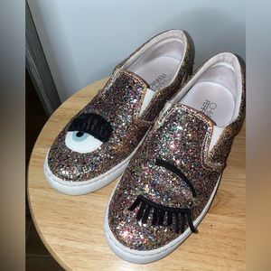 Chiara Ferragni Multicolor Glitter Sneakers